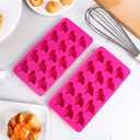 Amosfun Flamingo Cake Mold Set 2 Pcs Silicone Baking Molds for Diy Cakes Desserts Candy and Ice Shapes Non-Stick Flexible 8.5 Inch