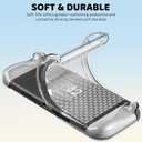 PAWDIARY Soft TPU Switch 2 Protective Case, Clear Cover Skin for Switch 2 2025 Console & Comfort Grip Switch 2 Controller Shell, Transparent Checkered Design New Switch 2025 Accessories