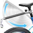 Hands-Free Bicycle Dog Leash for Cycling - 180 Rotating or Fixed Quick-Attach System, Built-in Shock-Absorbing Spring, Anti-Pull Design, Thick Steel Wire Rope 550 lbs (Carbon Fiber)