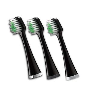 Waterpik Triple Sonic Replacement Brush Heads, Complete Care Replacement Tooth Brush Heads, STRB-3WB, 3 Count(Pack of 1), Black