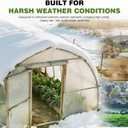 Plastic Sheeting 6 Mil, 8x25 FT, Heavy Duty, Greenhouse Plastic Polyethylene Film, UV Resistant, Tear-Proof, for Garden, Agriculture, Painting, Floor Protection