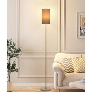 Floor Lamps for Living Room Modern Tall Lamp for Bedroom Office Corner (Brown, 65'')