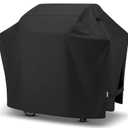 SunPatio Grill Cover  Outdoor Heavy Duty Waterproof Barbecue Gas Cover, UV & Fade Resistant, All Weather Protection Compatible for Weber Charbroil Nexgrill Kenmore Grills and More, Black
