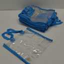 Eccliy 30 Pack 12x12x6 Inch Clear Tote Bag Stadium Approved Bulk Plastic Beach Tote Gift Bag with Handle for Gym Sports