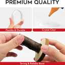 KeLDE 50PCS Mini Hot Glue Sticks (4" x 0.27") - Clear Glue Sticks for Fabric, Wood, Paper, Metal, Plastic | Universal for DIY Crafts, Home Repair & Decor | Fits Most Glue Guns