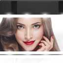 Led Car Sun Visor Vanity Mirror, Upgraded Car Mirror with Lights,Large Dimmable Light up Vanity Makeup Mirror for Car,Rechargeable Universal Rear View Mirror for Car Visor