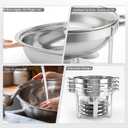 4 Pack Round Chafing Dishes for Buffet 5 QT Food Warmers