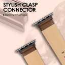 Leather Band Compatible with Apple Watch Bands 46mm 45mm 44mm 42mm (Series 1/2/3) Men Women, Vintage Genuine Leather Replacement Wristband for iWatch Series 10 9 8 7 6 5 4 3 2 1 SE Retro Walnut
