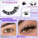 2 x ALICE Lash Clusters Wispy Eyelash Clusters 10-18mm 168pcs Cluster Eyelash Extensions Natural Volume Lash Extensions DIY Individual Lashes with Soft Thin Band