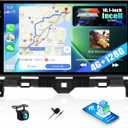 4G+128G Android Car Stereo Radio for Honda Accord 2008 2009 2010 2011 2012 2013 10.1 Inch incell Touch Screen with WiFi Bluetooth Car play Android Auto GPS Navigation Backup Camera SWC FM RDS MIC