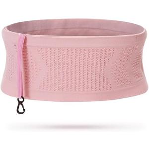 𝗔𝗞𝗜𝗭𝗨𝗞𝗜 𝗝𝗢𝗢 Insulin Pump Belt, Diabetic Waist Belt, Insulin Pump Belt for Sleeping with 4 Large Pockets - Breathable Diabetic Pump Belt | Running Waist Belt (Pink, Large)