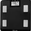 Health o meter Digital Body Composition Scale  BMI, Body Fat & Water Mass Measurement, Multi-User Tracking, 450 lb Capacity, Step-On Carbon Fiber Platform, Backlit Display, 3 AAA Batteries Included