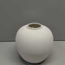 Simple White Ceramic Vases,Rustic Matte White Vases for Flowers Home Decor,Vintage White Flower Vase for Farmhouse Decor,Table Decor,Shelf Decor,C