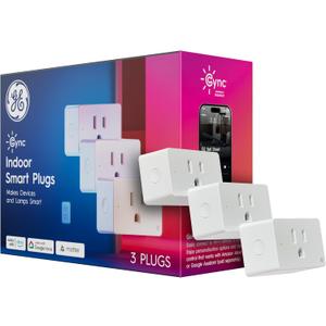 Cync Indoor Smart Plug, WiFi Outlet Socket, Voice Control Outlet, Matter Compatible, Compatible with Alexa and Google Home (3 Pack)