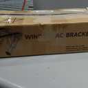 Window AC Bracket, Heavy Duty Window Air Conditioner Support Brackets with 2 Arms, A/C Holder for 5000 Btu to 24000 Btu Outdoor AC Window Units, Max 220 Lb Capacity