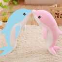 Somao Dolphin Stuffed Animals Plush Pillow Super Soft Sea Animal Plush Toys Dolls for Boys Girls Sleeping Cushion Gift (50cm/19.68in, Grey)