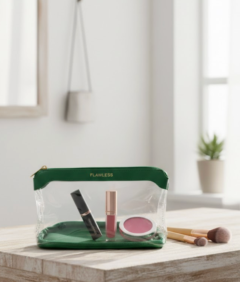 Flawless Transparent/Green Bag