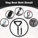 BWOGUE Pet Dog Cat Seat Belts, Car Headrest Restraint Adjustable Safety Leads Vehicle Seatbelt Harness (1 Pack) Not Elastic