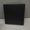 Samsill 12 Pack Durable 1.5 Inch 3 Ring Binders, Round Ring, Clear View Cover for Presentations, Black