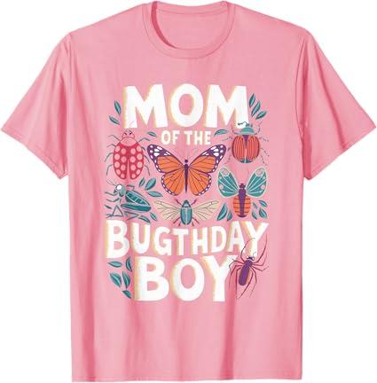 Mom of The Bugthday Boy Insect Party Shirt T-Shirt L