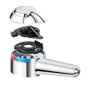 10424 Single Lever Faucet Handle Replacement, Compatible with Delta 1700 Series Monitor Tub and Shower Faucets, 5 in H X 2 in W Shower Handle Replacement, Polished Chrome