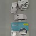 4 Pack Drawer Locks Baby Proofing, Maveek Child Proof Cabinet Locks For 0-12 Month Baby Safety Botton Lock For Drawers Side Furniture Latches Corner Edges (White)