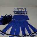Koatobbor Girls Cheerleader Costume Cheerleading Outfit Dress for Halloween Party Birthday Gift XL