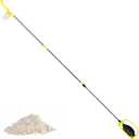 Diatomaceous Earth Powder Duster(12" to 56.7") - Bulb Duster, Garden Powder Applicator Dispenser with Long Metal Tube, Wind Resistant Exit Design(Yellow)