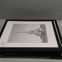 Upsimples 11x14 Picture Frame Set of 5, Display Pictures 8x10 with Mat or 11x14 Without Mat, Wall Gallery Photo Frames, Black