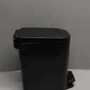 Cesun Small Bathroom Trash Can with Lid Soft Close, Step Pedal, 6 Liter / 1.6 Gallon Stainless Steel Garbage Can with Removable Inner Bucket, Anti-Fingerprint Finish (Matt Black)