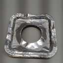 MOACOCK 50 Pack Aluminum Foil Square Stove Burner Covers Disposable Heavy Thick Quality Bib Liners Drip Pans Gas Range Top Protectors 8.5”