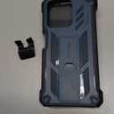 FNTCASE for Motorola Moto G-Power-5G-2025 Case: Military Grade Rugged Cell Phone Cover with Kickstand & Belt Clip Holster | Shockproof TPU Protection Bumper Matte Textured Heavy Duty Protector (Blue)