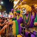 Mega-L 126Pcs Necklaces Accessories for Mardi Gras Beads Purple Green Gold 31.5" Holiday Carnival Beads Bulk for Mardi Gras Parade Throws Pirate Wedding Birthday Party Decor Supplies Favors