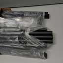 Bumusty 3-Tier Expandable Shoe Rack for Closet, 18-33 Adjustable Shoe Rack for Small Space, Small Shoe Organizer for Front Door, Sturdy Metal, Black