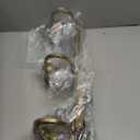 Bathroom Vanity Light Fixtures, Vintage Aged Brass 4 Lights Wall Sconce Lighting with Milk Glass Shade, Porch Wall Mount Light Fixture for Bathroom, Mirror Cabinets Hallway Stairs