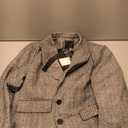 Mina Self 2026 Women's Fall Winter Herringbone Tweed Blazer - Open Front Fully Lined Casual Work Office Jacket Pockets (Medium, 1-black)