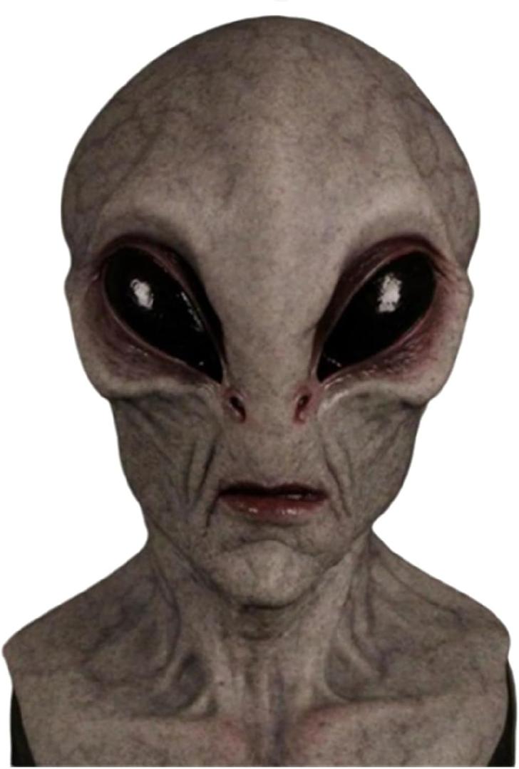 Halloween Alien Mask Realistic Evil Latex Mask for Adult Horror Fancy Dress for Cosplay Novelty Costume Party Prop (Aa)