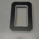 ISUNMEA 9 Inch Solar Lighted House Numbers for Outside, Light Up Waterproof LED Address Numbers Signs for Houses, Large Personalized Illuminated Exterior Modern House Numbers Light (0-Black, 9IN)