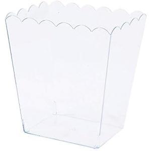 Fun Express Medium Scalloped Plastic Containers - Party Supplies - 3 Pieces