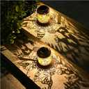 2 Pack Gnomes Solar Lanterns Outdoor Waterproof,Hanging Solar Lights Gnome Gifts for Women Metal LED Decorative Light for Yard,Patio,Lawn,Tabletop,Pathway,Landscape,Garden Gnomes Decor