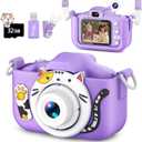Kids Camera for Girls Boys Christmas Birthday Festival Gift for Kids,Digital Camera for Toddlers Toys for 3 4 5 6 7 8 9 10 11 12 Year Old 1 Pack (Purple)