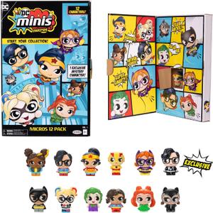 DC Minis, Micros 12 Pack, 1.5 inch Collectible Figures (Doll, Toys) 