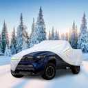 7 Layers Waterproof Heavy Duty Car Covers for Automobiles All Weather Season Anti-Hail UV Protection Snowproof Outdoor 14.6LBS Full Cover Universal Fit SUV 191" to 200"