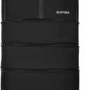 42.8 Inch Expandable Large Rolling Duffle Bag with Wheels (Black), 42.8 x 20x 11 inch
