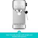 CASABREWS 3700 Essential Espresso Machine 20 Bar, Stainless Steel Cappuccino & Latte Coffee Maker with Steam Frother for Home, 43.9oz Water Tank, Silver