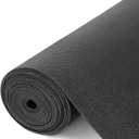 WochiTV Shelf Liner for Cabinets, Drawer Non Adhesive Non Slip Foam Mat for Kitchen, Pantry, Bathroom, Cupboard, Garage, Closet, Shelves, Drawer, Tool Box, Black 11.8 x 59 inches