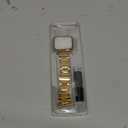 MioHHR Solid Stainless Steel Band Compatible with Apple Watch 38mm(Series 3/2/1) 40mm(Series SE/6/5/4) 41mm(Series 9/8/7) Metal Strap with Soft TPU Case for iWatch Bands for Women and Men, Gold