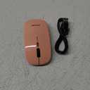 Wireless Bluetooth Mouse for Laptop, Rechargeable Mouse 2.4G USB Optical Wireless Mouse, LED Slim Dual Mode(Bluetooth 5.0 and 2.4G) Wireless Device for Laptop, PC, Mac OS, Android, Windows Champagne (Champagne)