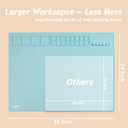 Extra Large 32"x24" Silicone Painting Mat with Raised Edges, NonStick Silicone Craft Mat for Resin Casting, Silicon Art Matt for Kids, Creator, Silicone Mats for Crafts, Clay, SAPID, Mint Green