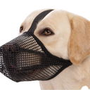 Dog Muzzle, Patented Soft Mesh Muzzle for Small Medium Large Dogs for Scavenging Biting Licking and Chewing, Allows to Pant and Drink (M, Black)